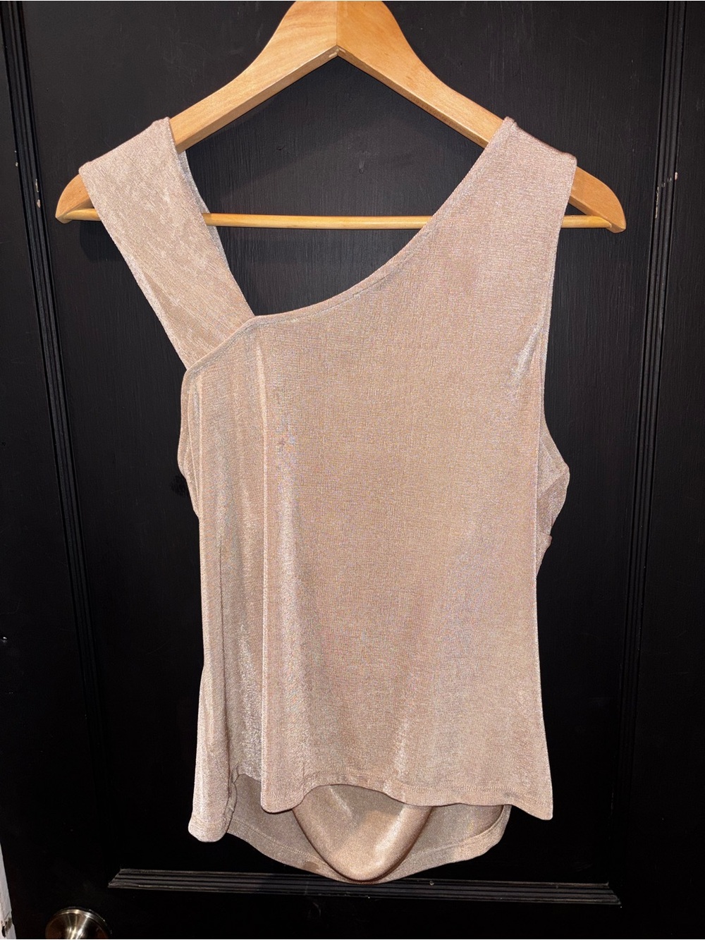 Anthropologie Sunday in Brooklyn Date Night Twist Tank Tan Shimmer Size XL - Picture 9 of 9